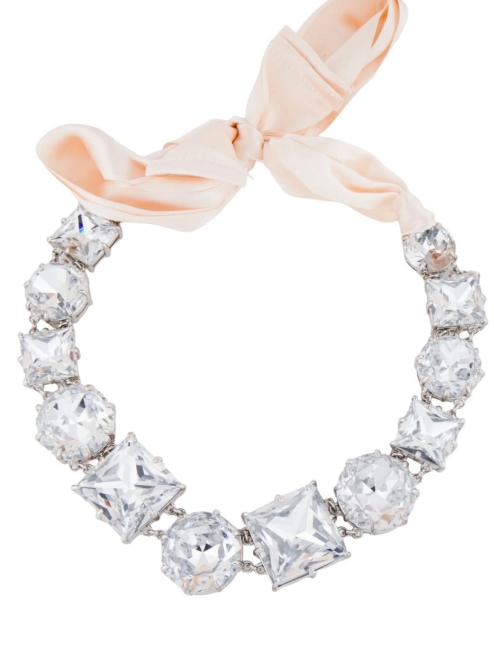 Kate Spade Satin Ribbon Crystal Collar Necklace